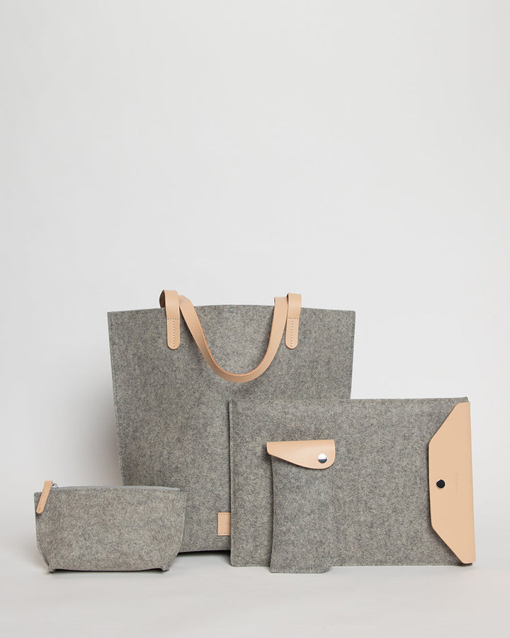 Petite Hana Merino Wool Felt Pouch