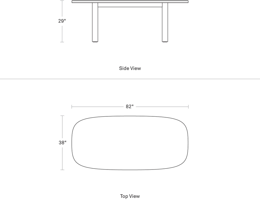 Good Times 82" Dining Table