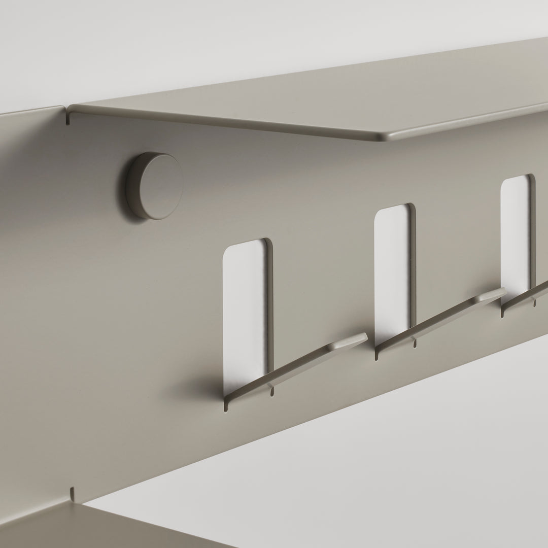Hall Pass Wall Shelf with Hooks
