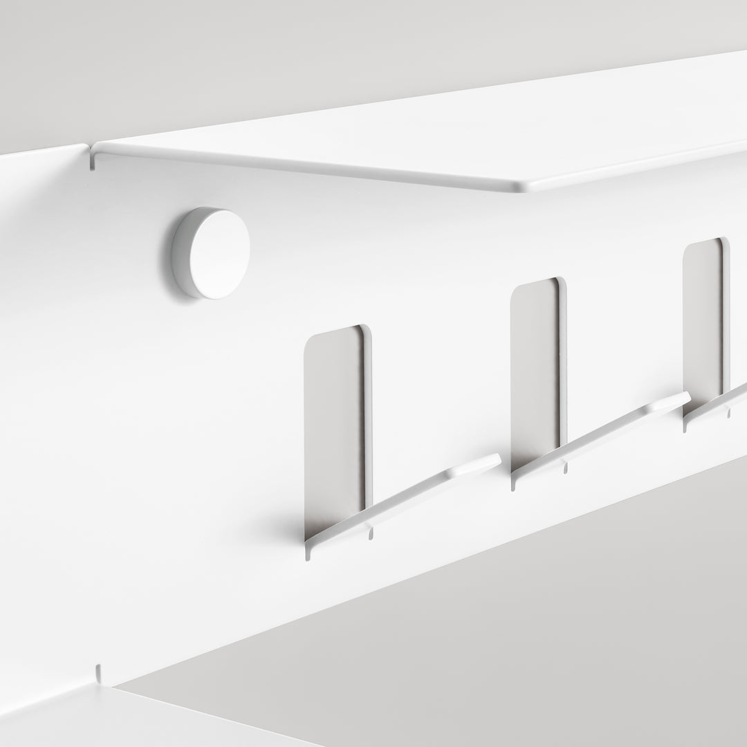 Hall Pass Wall Shelf with Hooks