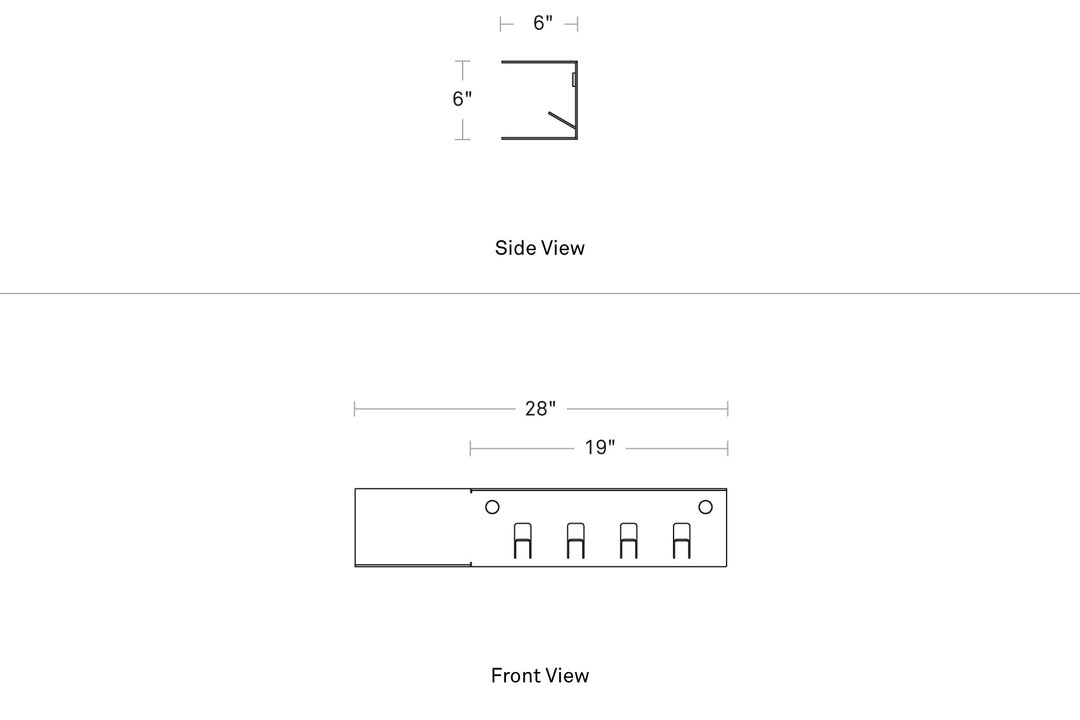Hall Pass Wall Shelf with Hooks