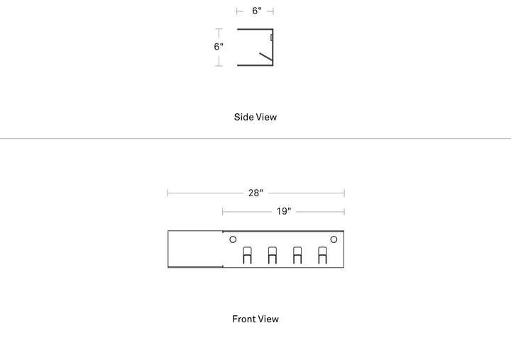 Hall Pass Wall Shelf with Hooks