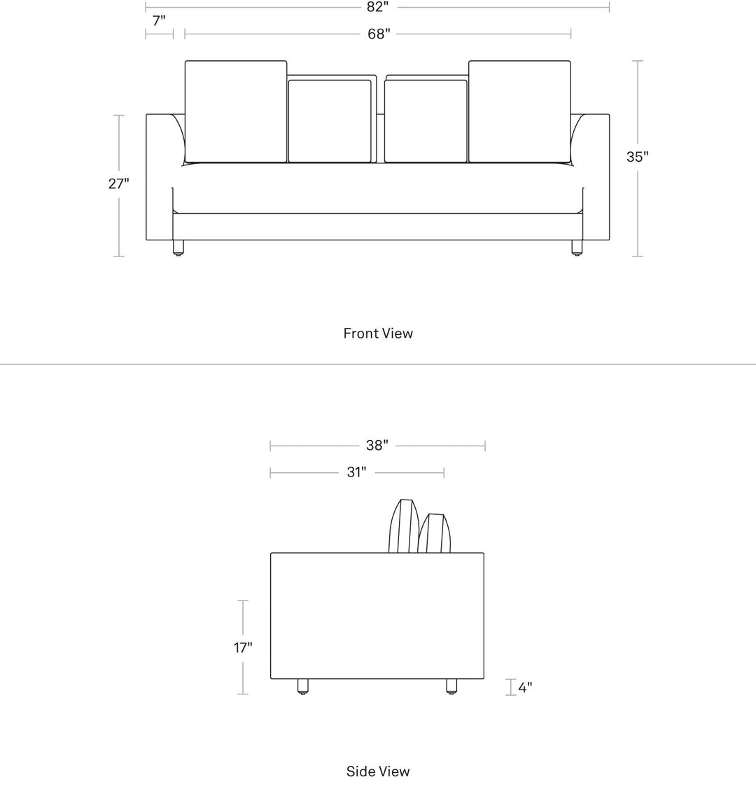 Hands Down 82" Sofa