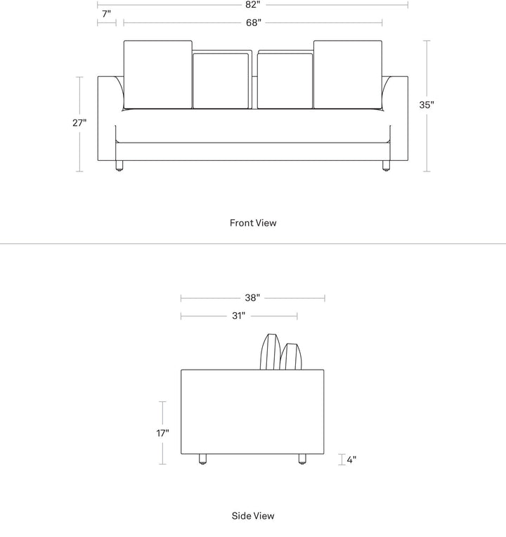 Hands Down 82" Sofa