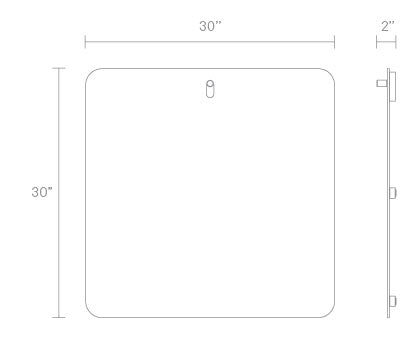 Hang 1 Large Square Mirror