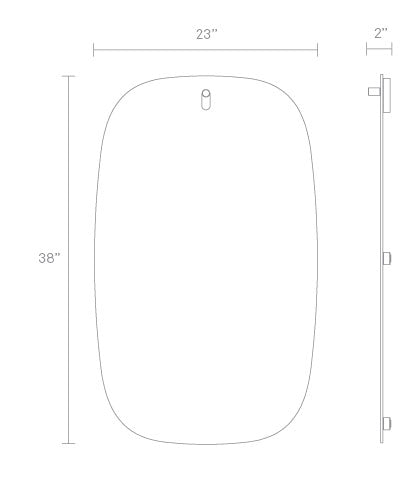 Hang 1 Large Swoval Mirror