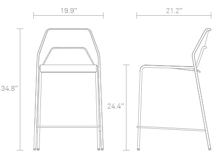 Hot Mesh Counter Stool