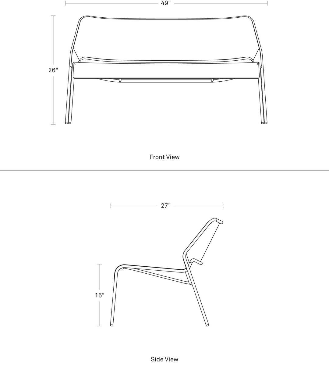Hot Mesh Settee