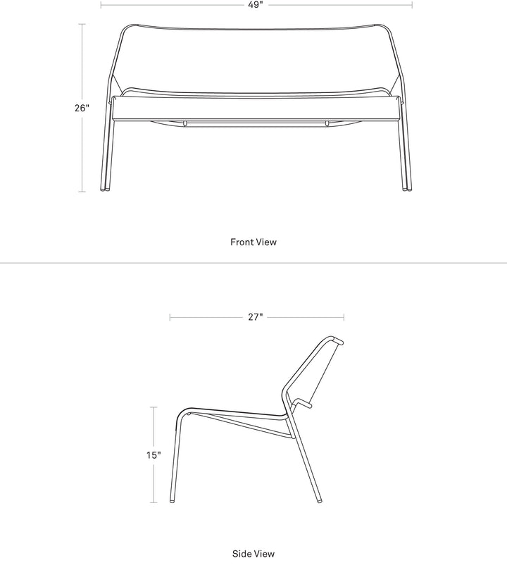 Hot Mesh Settee