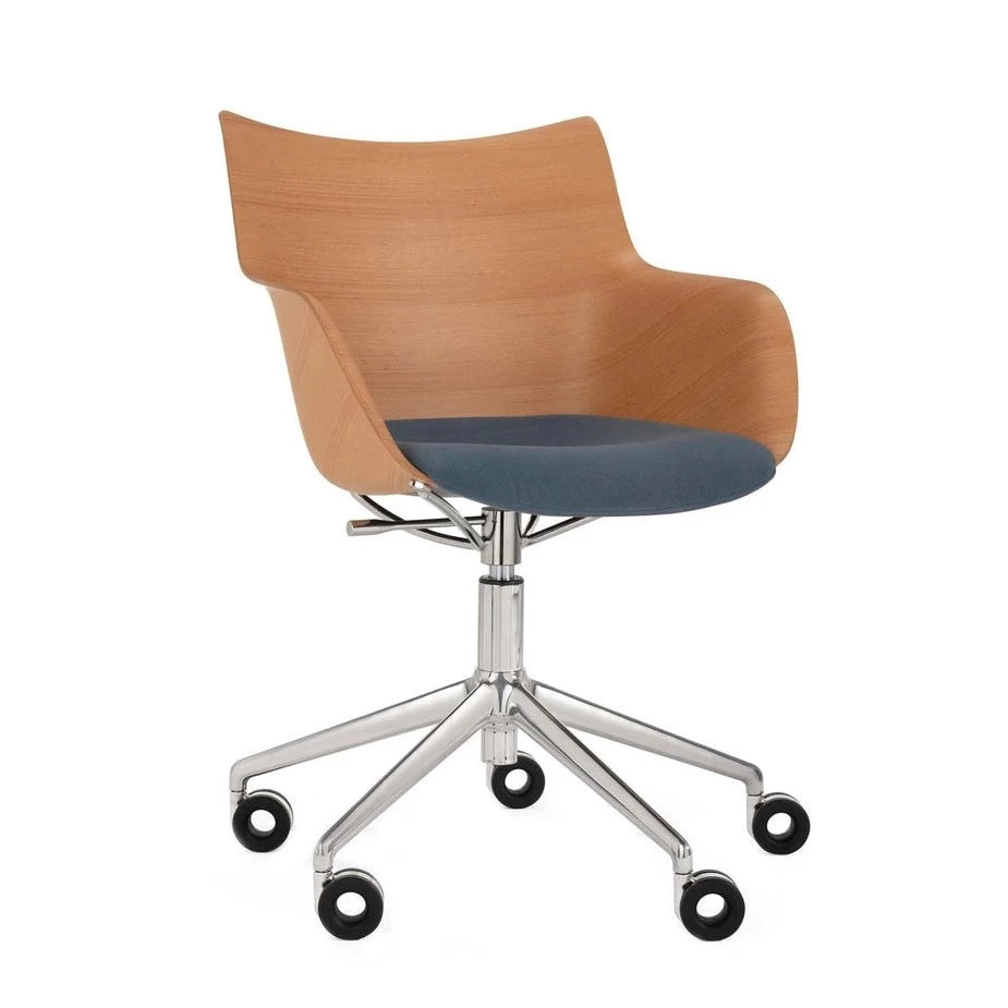 Q/Wood Swivel Armchair