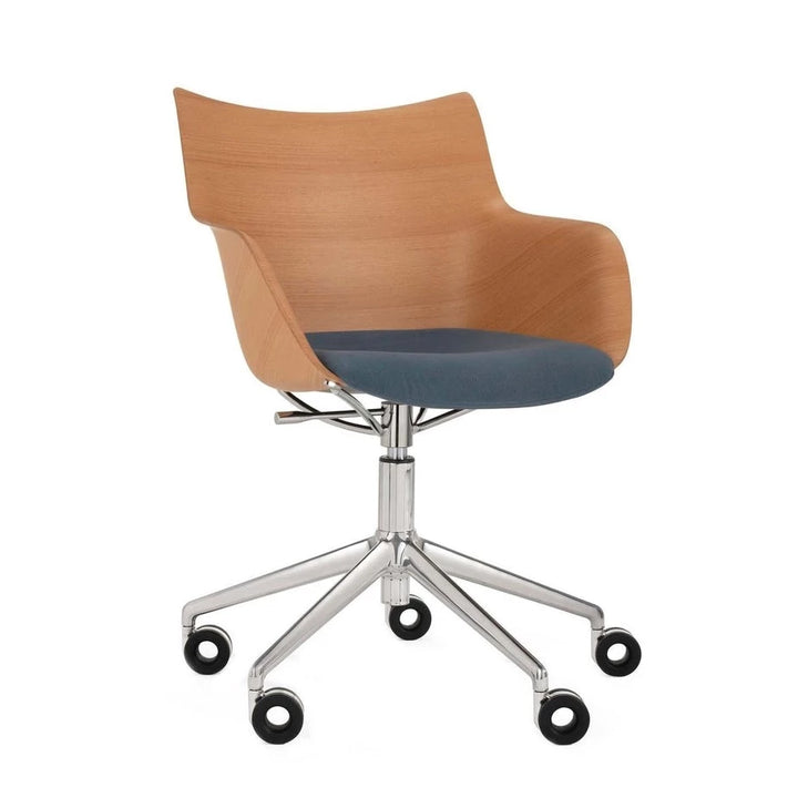 Q/Wood Swivel Armchair