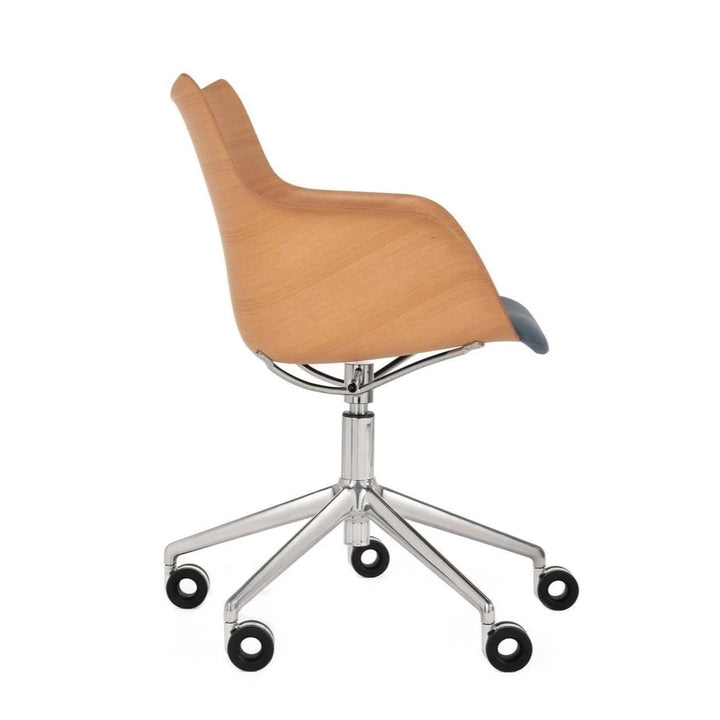 Q/Wood Swivel Armchair