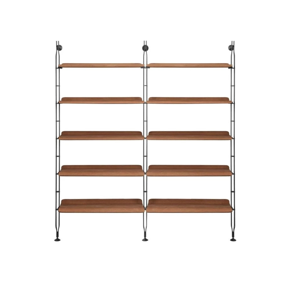 Adam Wood Double Bookcase