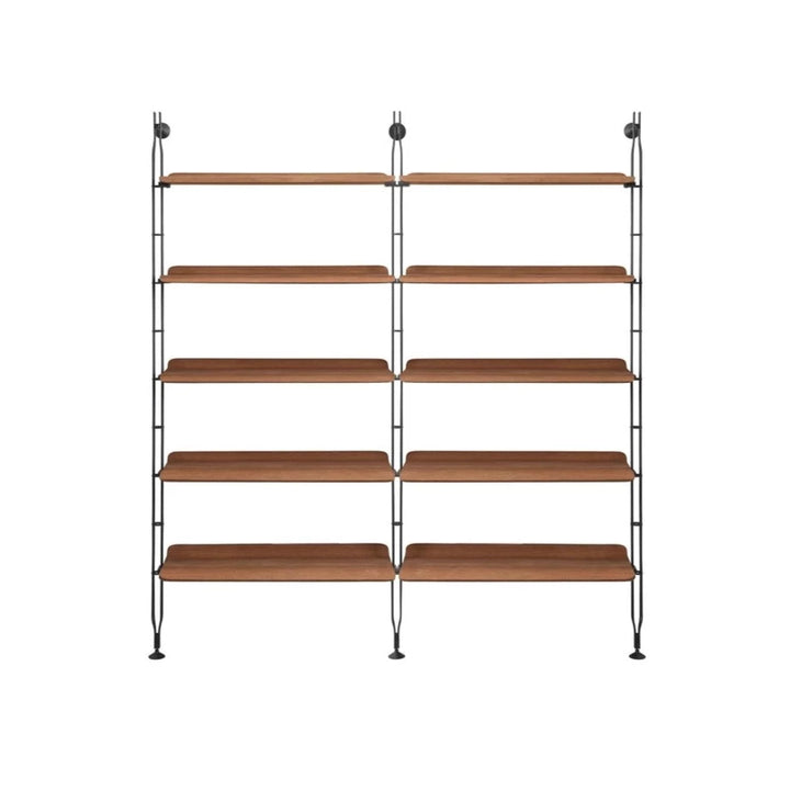 Adam Wood Double Bookcase