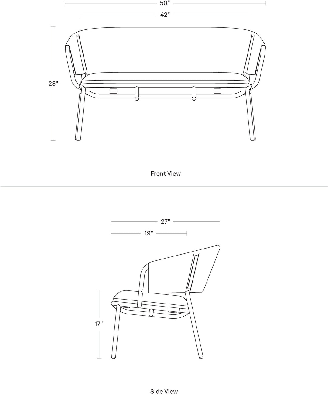 Mate Outdoor Settee