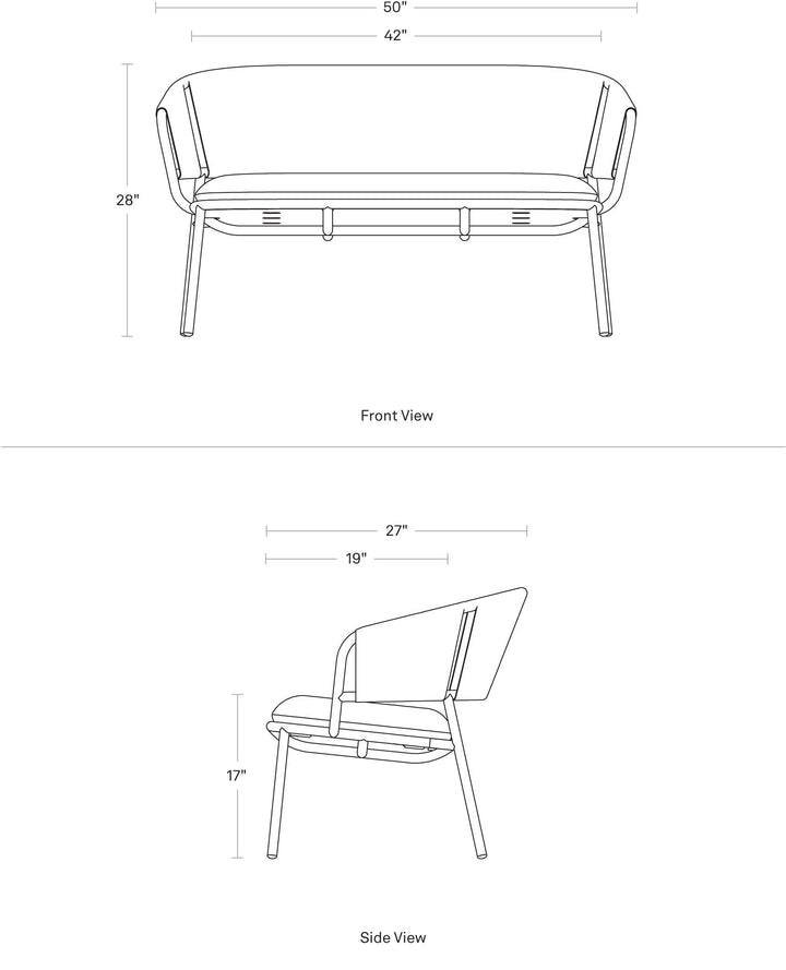 Mate Outdoor Settee