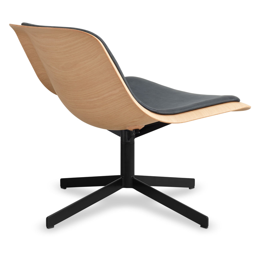 Nonesuch Swivel Leather Lounge Chair