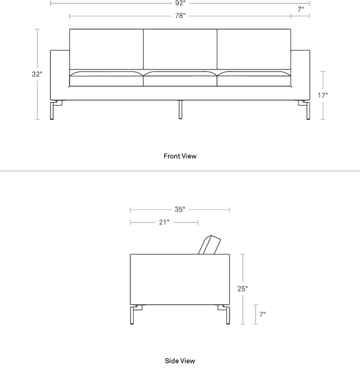 New Standard 92" Sofa