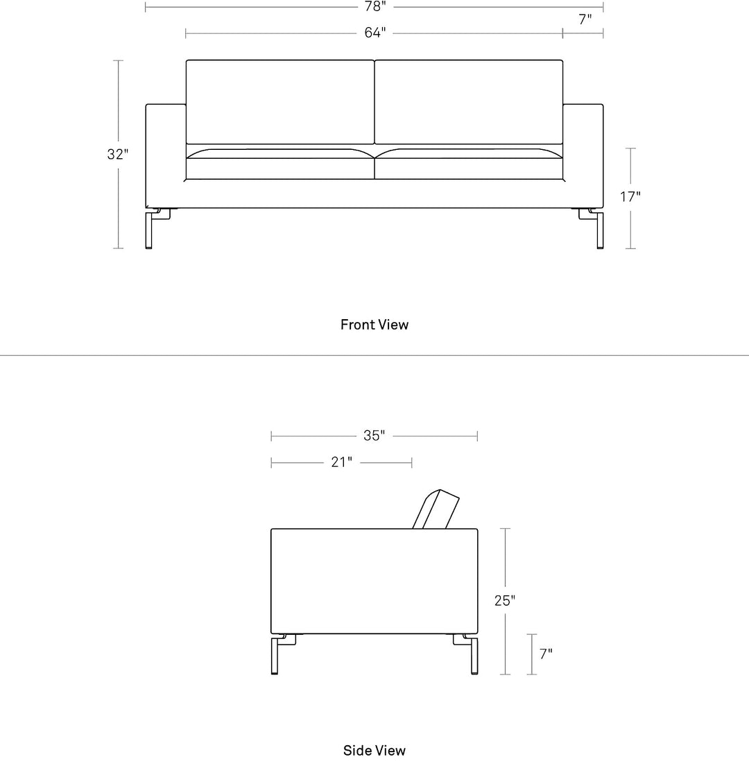 New Standard 78" Sofa