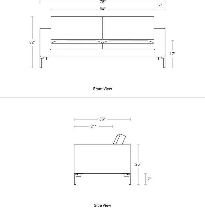 New Standard 78" Sofa