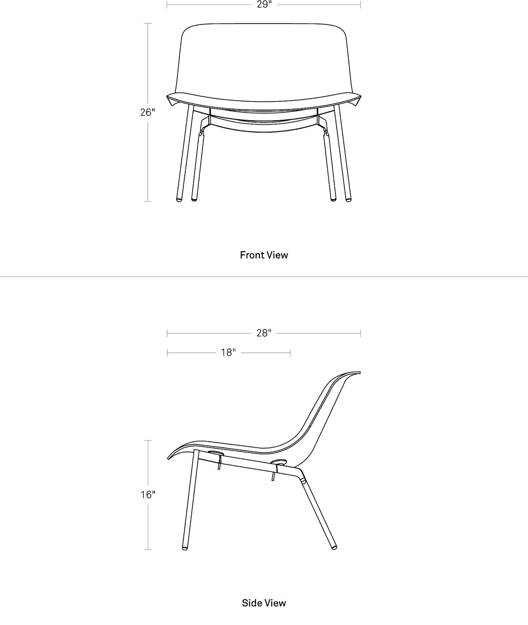 Nonesuch Leather Lounge Chair