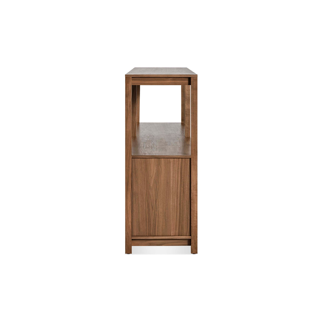 Open Plan Large Low Bookcase with Storage