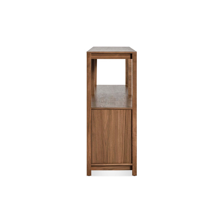 Open Plan Large Low Bookcase with Storage