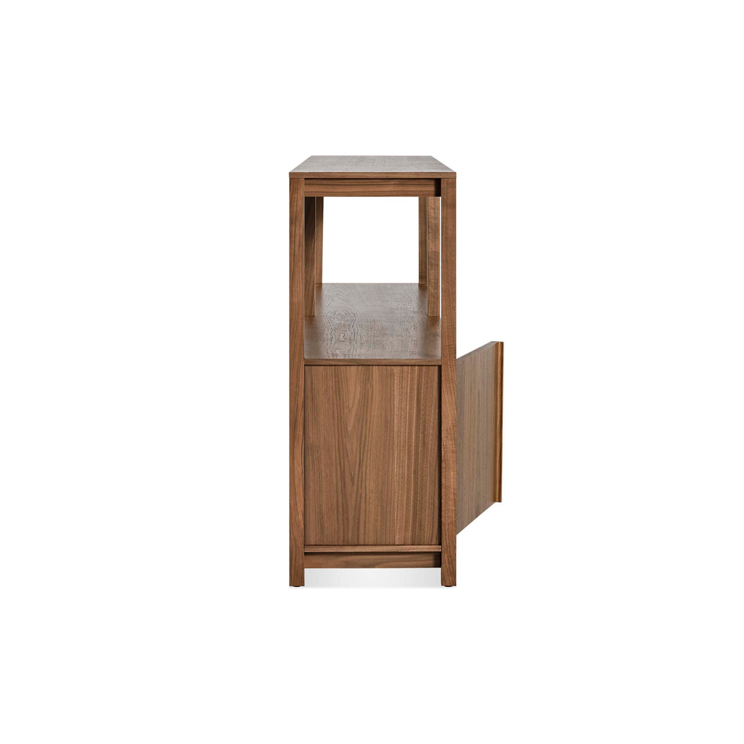 Open Plan Large Low Bookcase with Storage