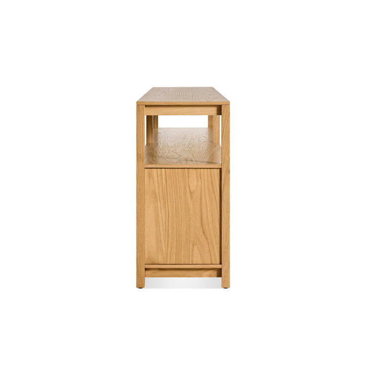 Open Plan Long and Low Bookcase with Storage