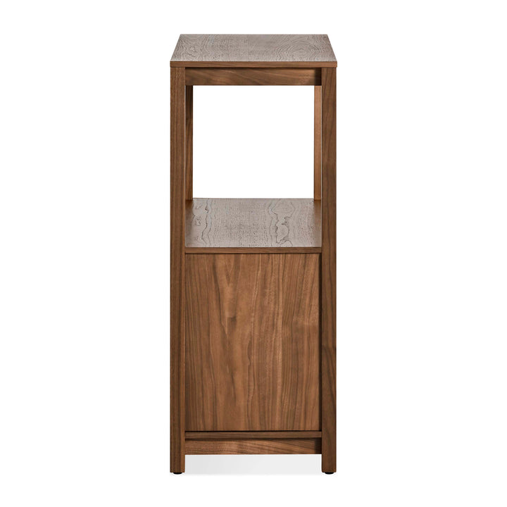 Open Plan Small Low Bookcase with Storage