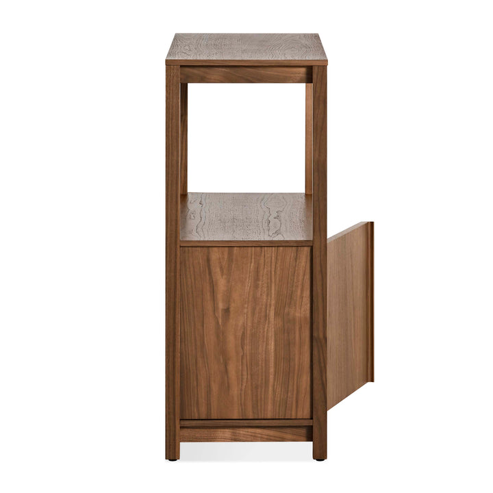 Open Plan Small Low Bookcase with Storage
