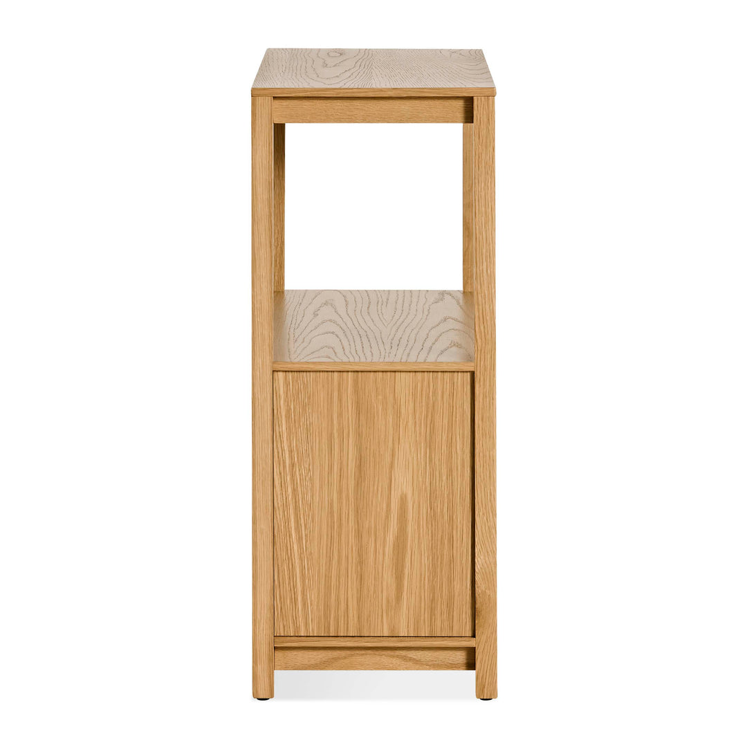 Open Plan Small Low Bookcase with Storage