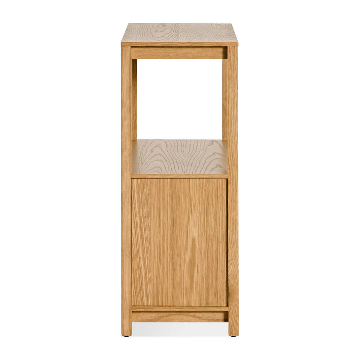 Open Plan Small Low Bookcase with Storage