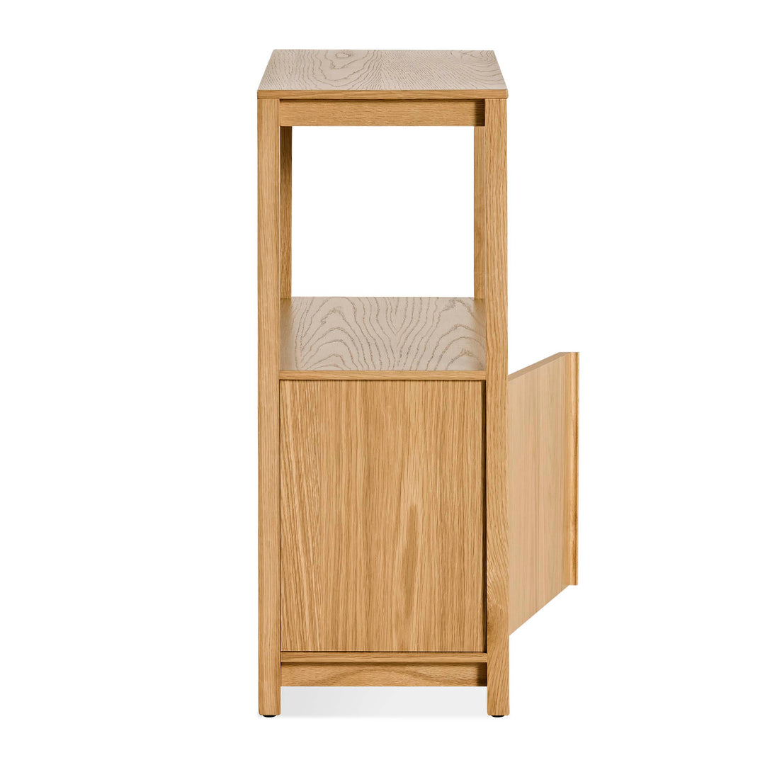 Open Plan Small Low Bookcase with Storage