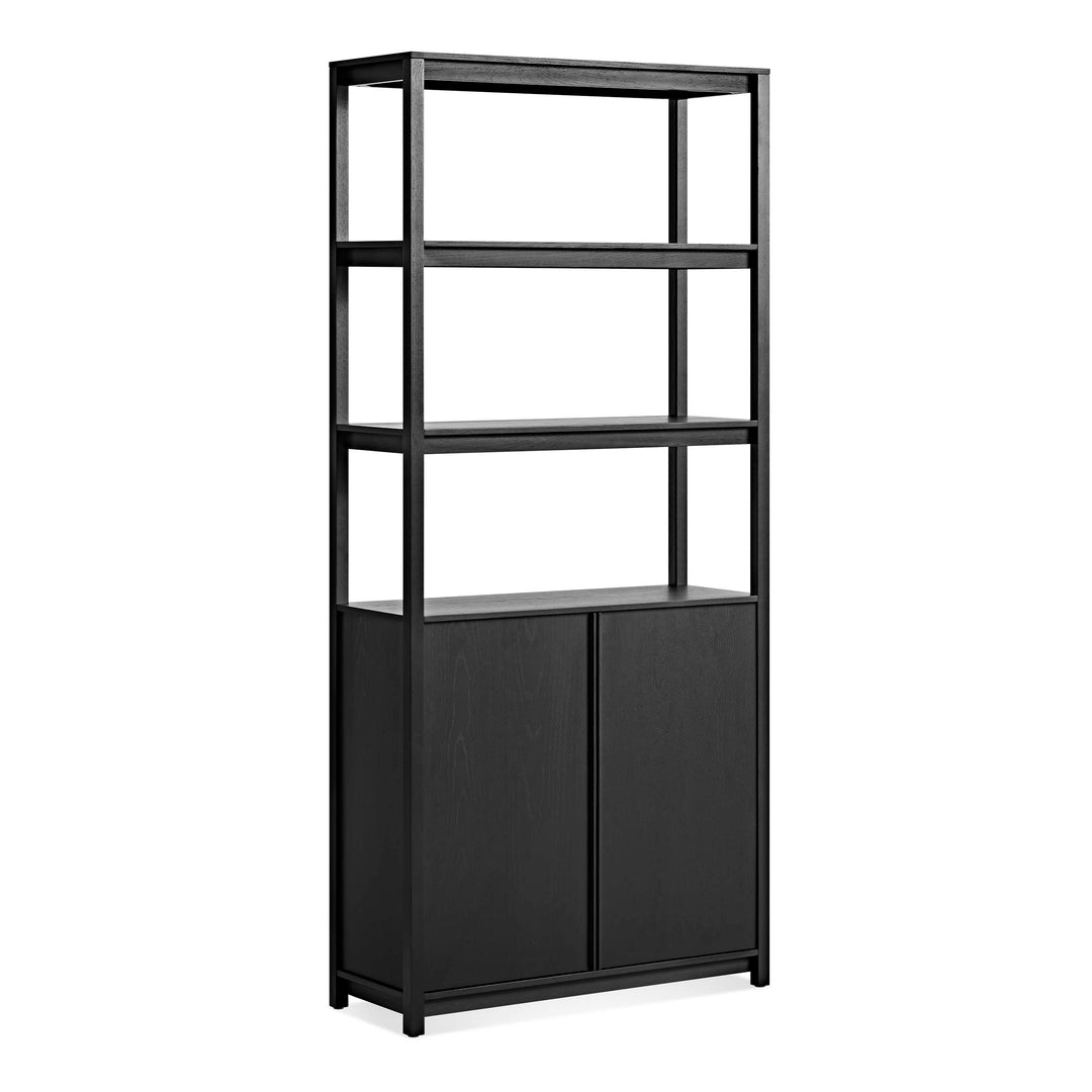 Open Plan Tall Bookcase with Storage