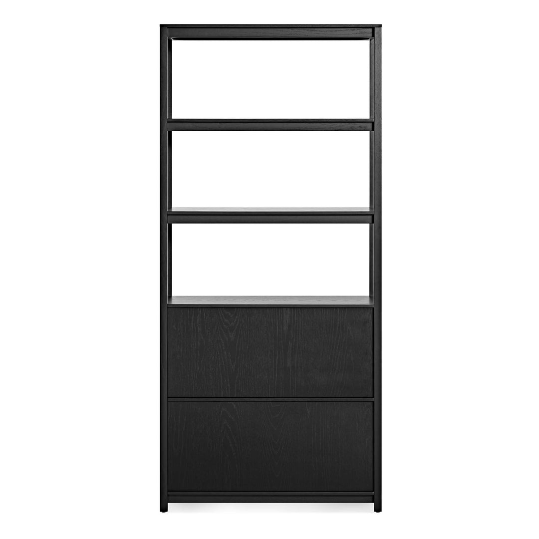 Open Plan Tall Bookcase with Storage