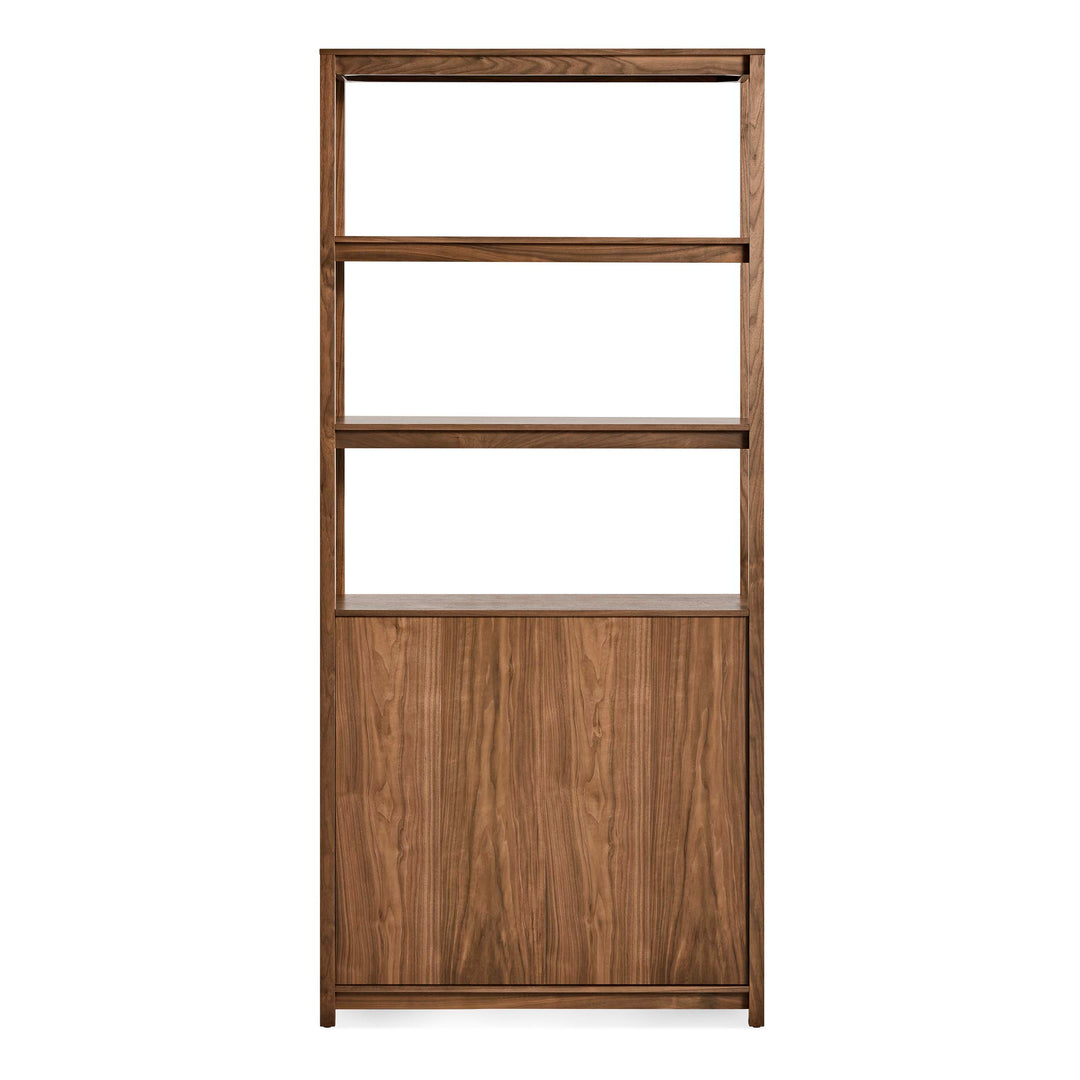 Open Plan Tall Bookcase with Storage