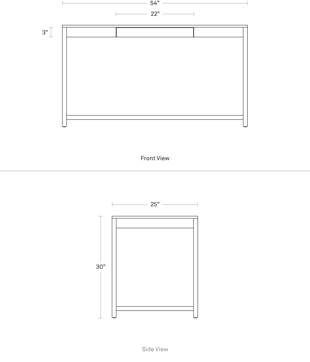 Open Plan Large Desk