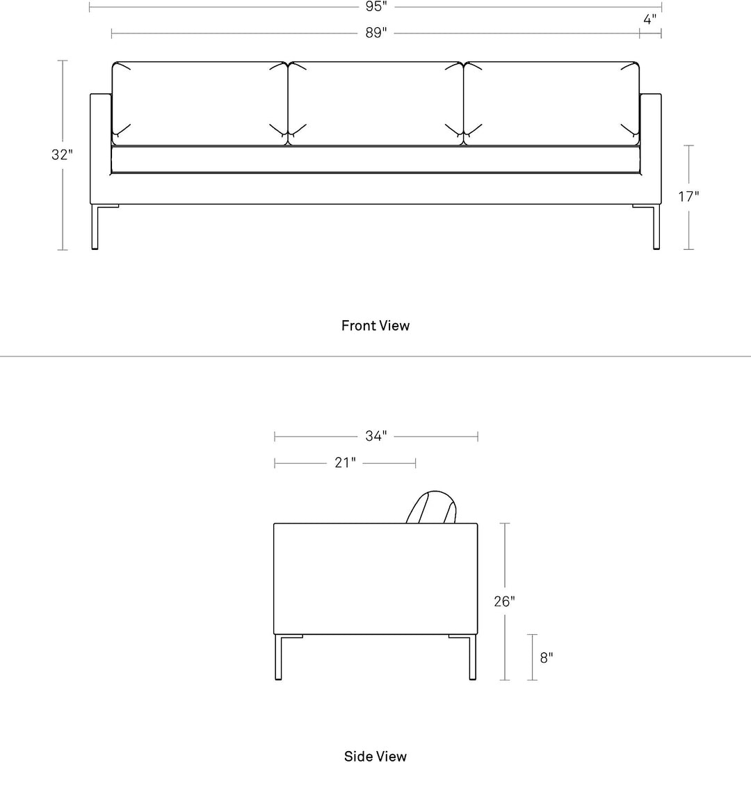 Paramount 95" Sofa