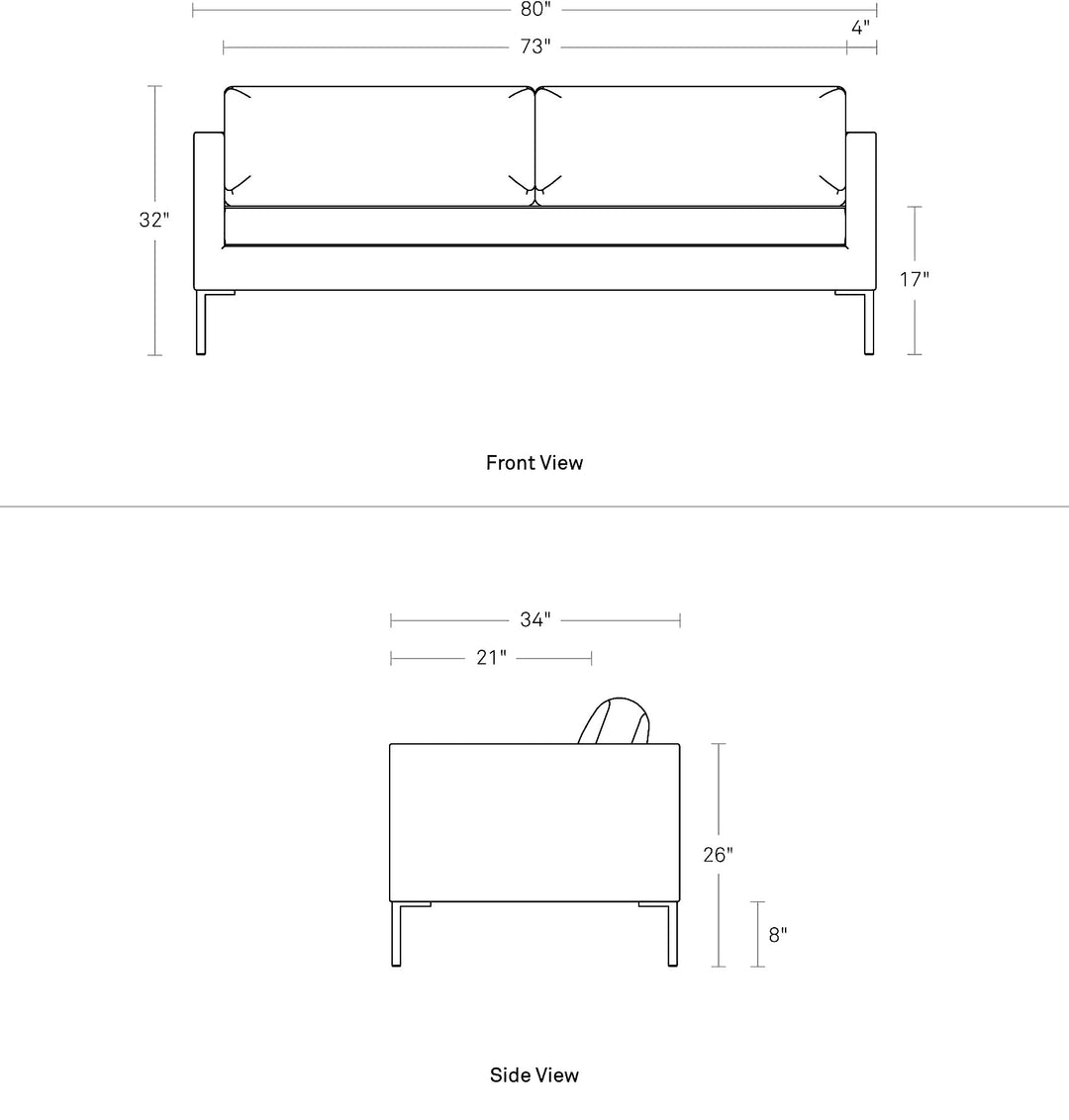 Paramount 80" Sofa