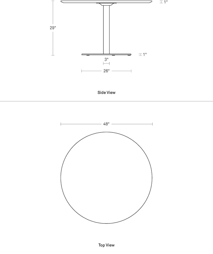 Easy 48" Dining Table