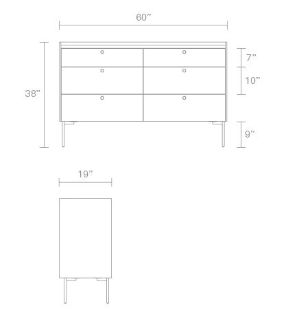Peek 6 Drawer Dresser