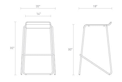 Ready Stacking Barstool