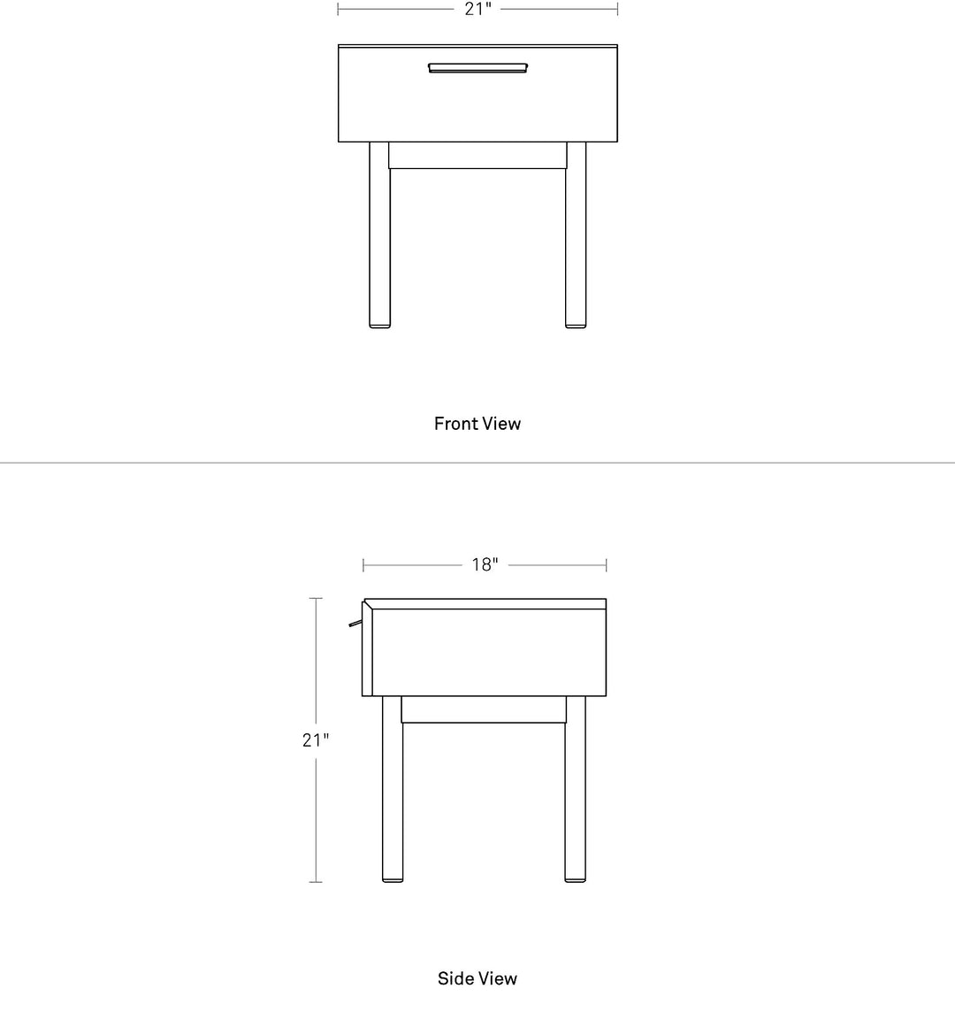 Shale Bedside Table