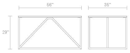 Strut 56" Medium Table