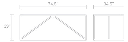 Strut 75" Large Table
