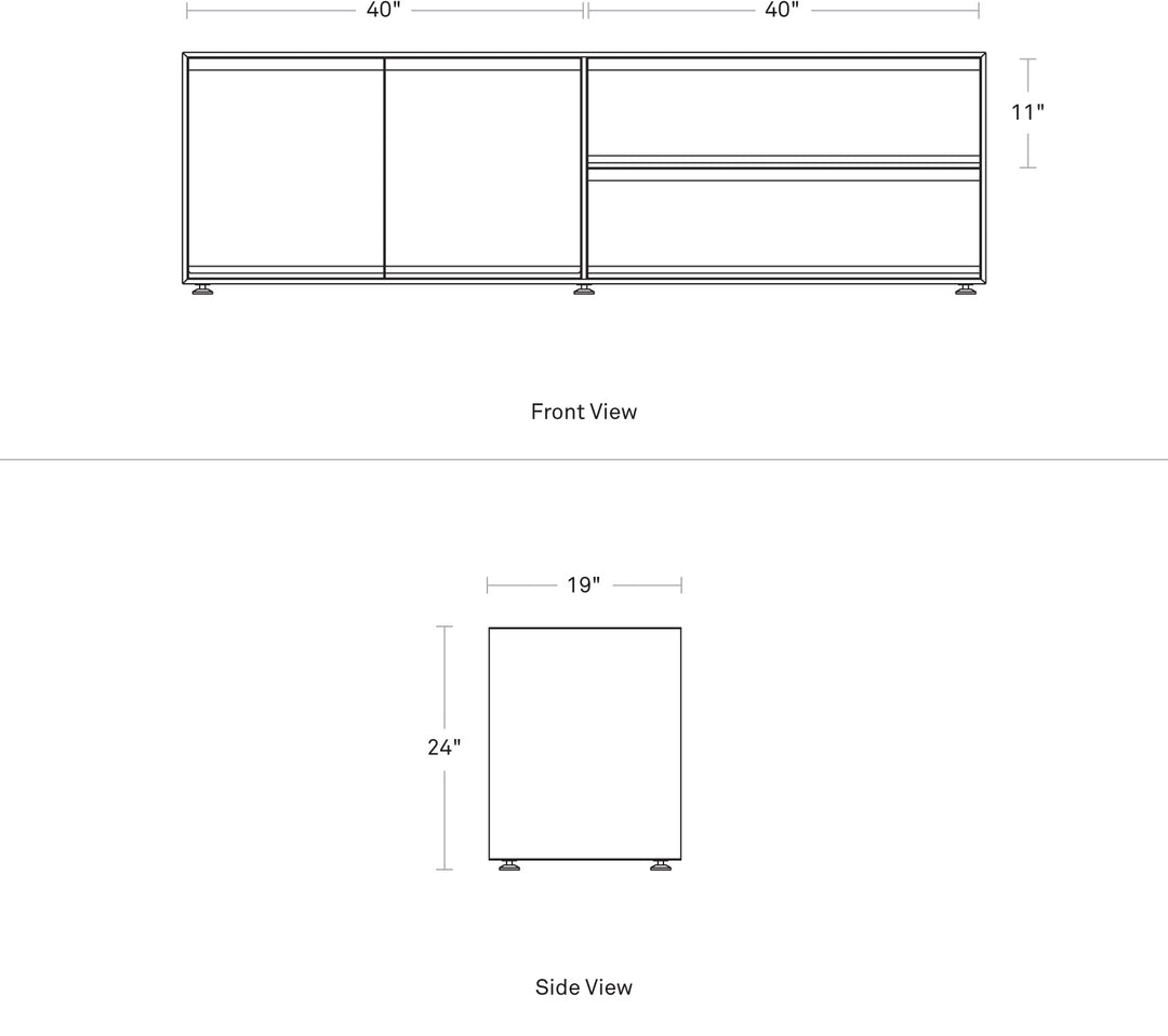 Superchoice 2 Door / 2 Drawer Console