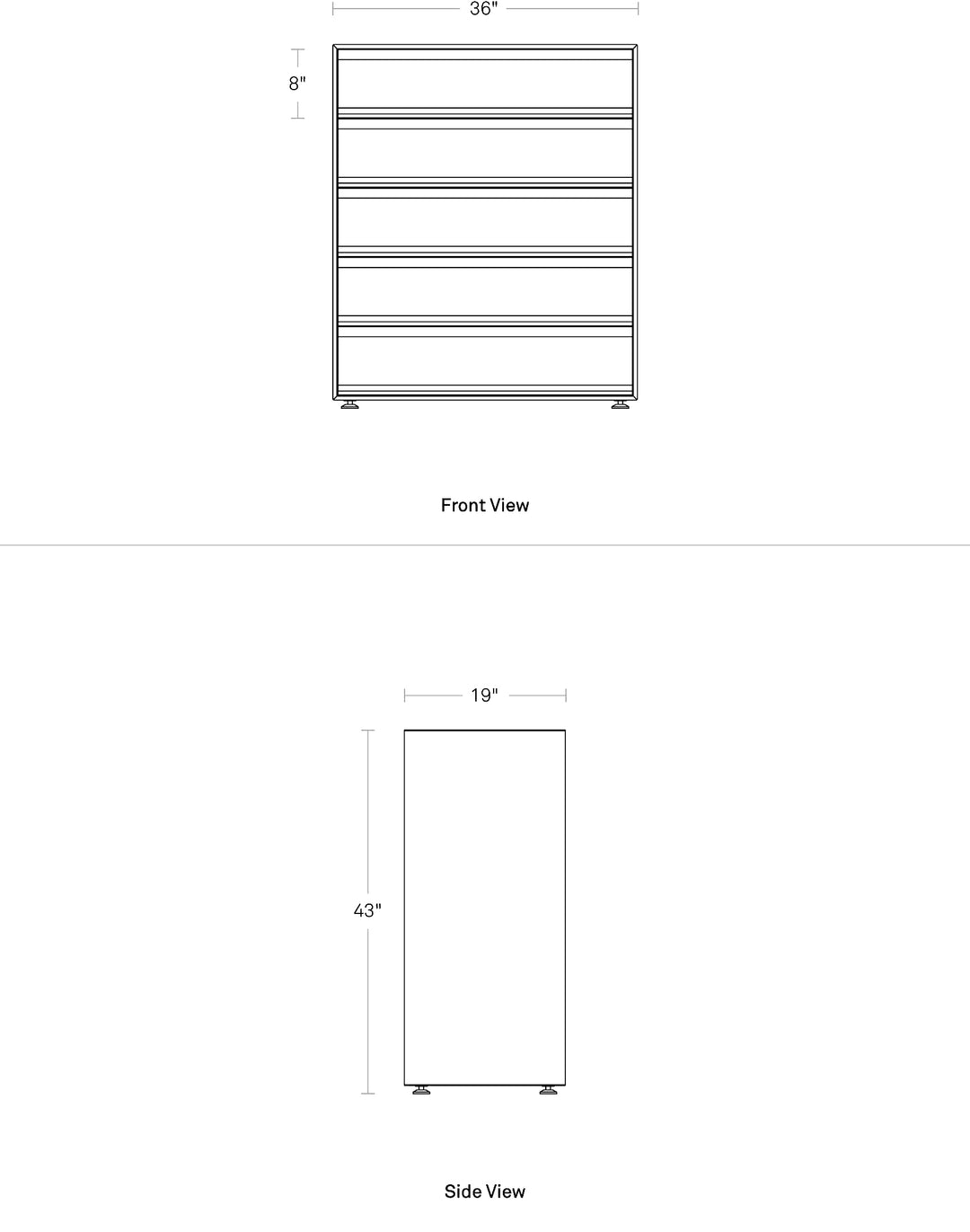 Superchoice 5 Drawer Dresser