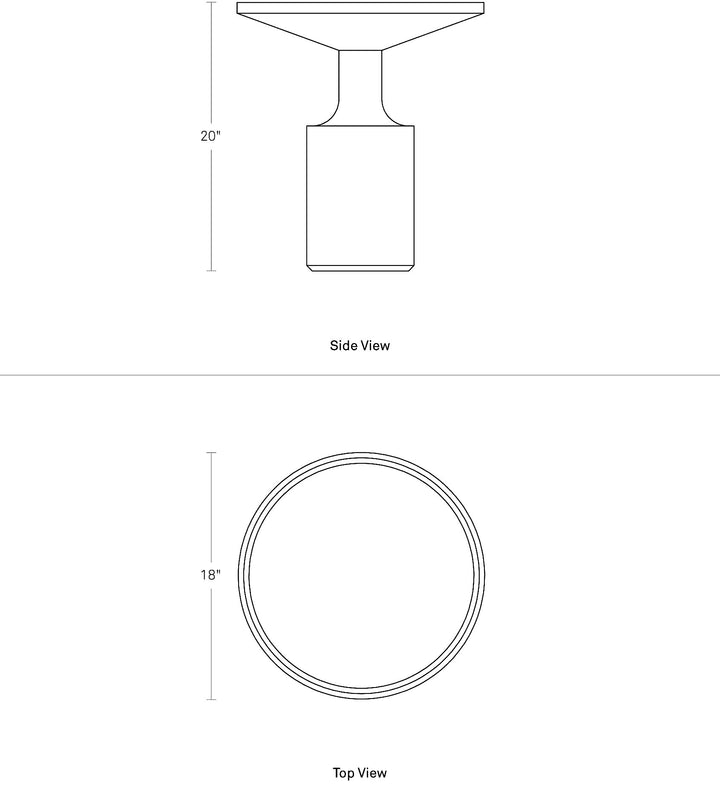 Turn Tall Side Table