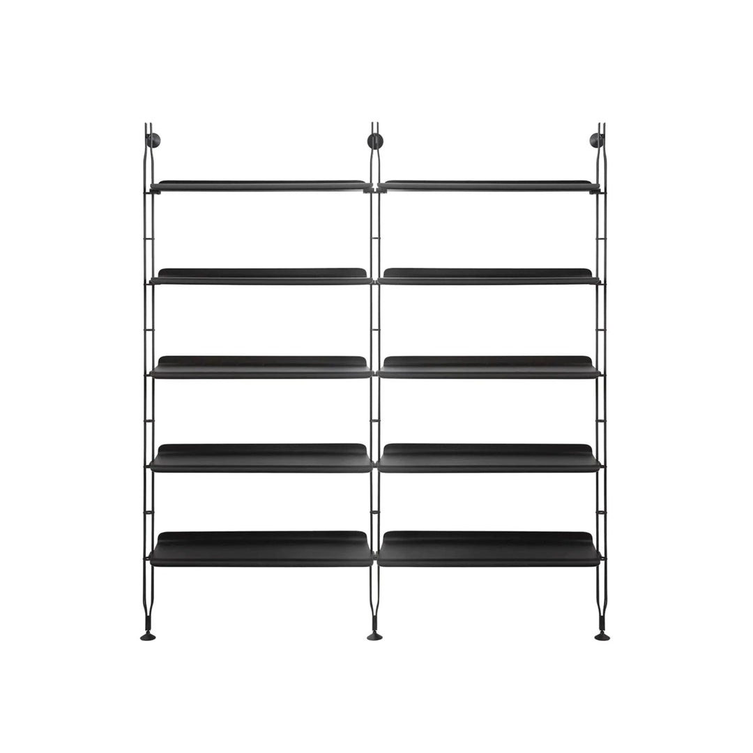 Adam Wood Double Bookcase